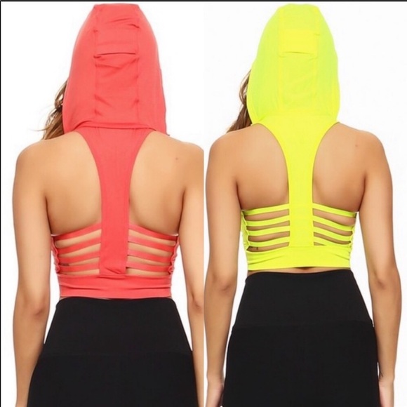 Sports bra hoodie padded yoga active wear - Picture 3 of 7